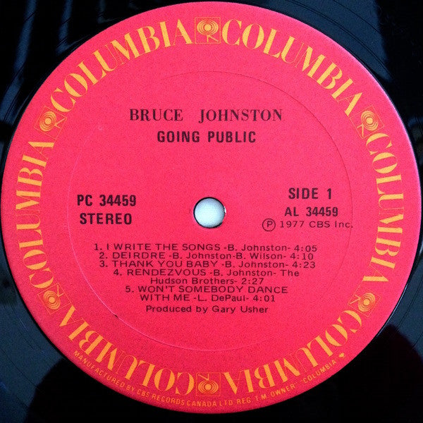 Bruce Johnston : Going Public (LP, Album)