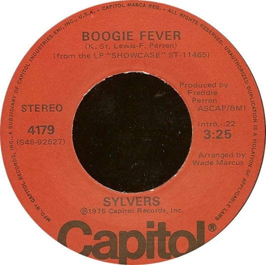 The Sylvers : Boogie Fever (7", Single, Win)