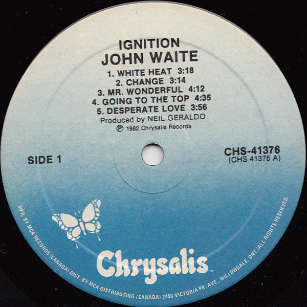 John Waite : Ignition (LP, Album, RE)