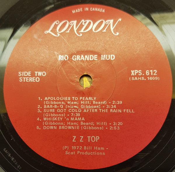 ZZ Top : Rio Grande Mud (LP, Album)