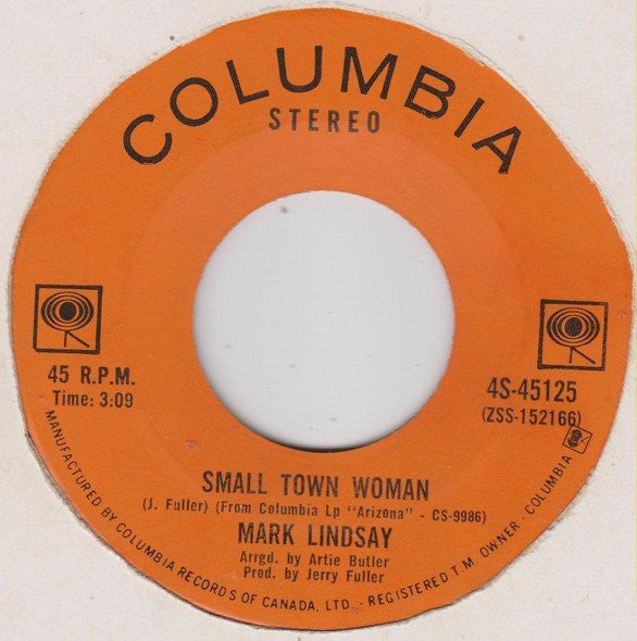 Mark Lindsay : Miss America / Smalltown Woman (7")