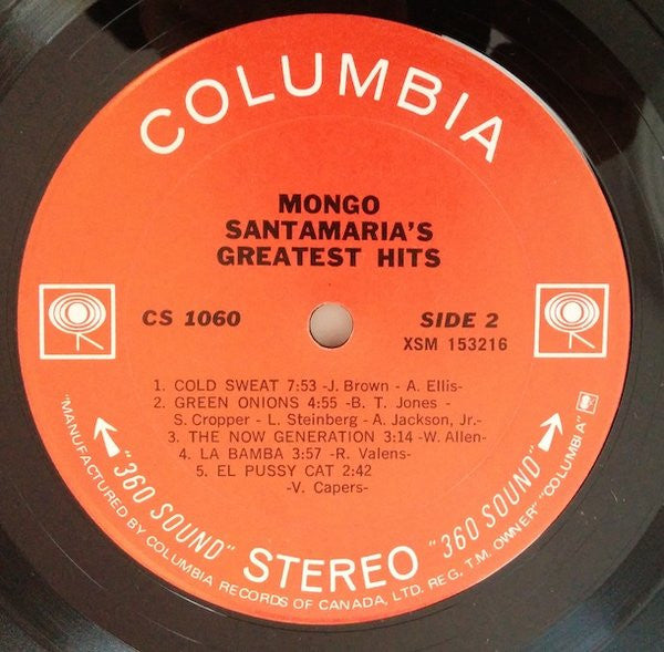 Mongo Santamaria : Mongo Santamaria's Greatest Hits (LP, Comp)