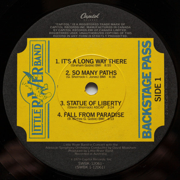 Little River Band : Backstage Pass (2xLP, Gat)