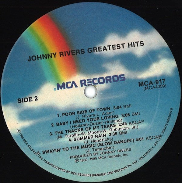 Johnny Rivers : Greatest Hits (LP, Comp)