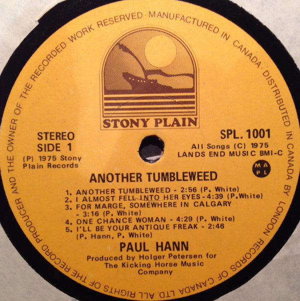 Paul Hann : Another Tumbleweed (LP, Album)