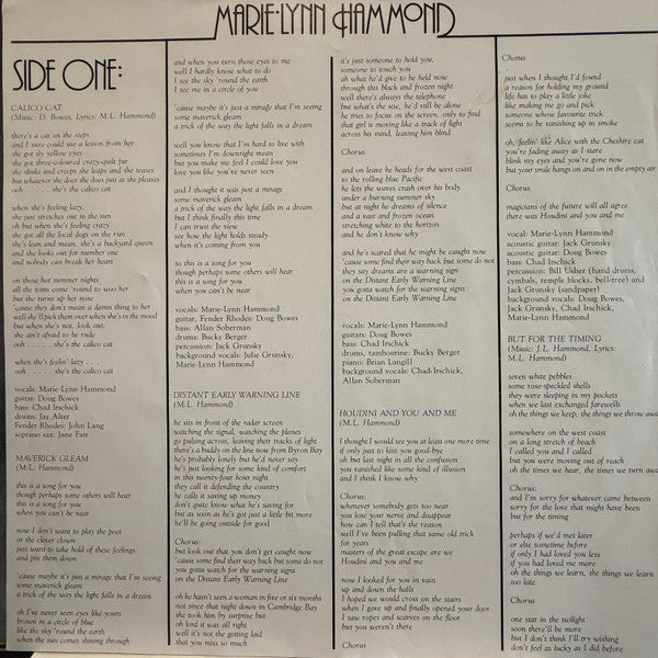 Marie-Lynn Hammond : Marie-Lynn Hammond (LP, Album)