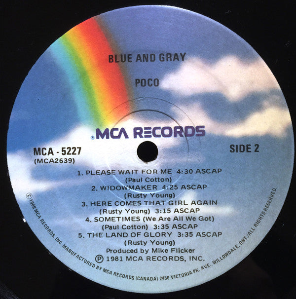 Poco (3) : Blue And Gray (LP, Album)