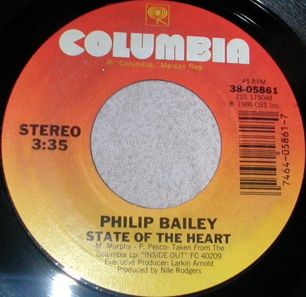 Philip Bailey : State Of The Heart (7")