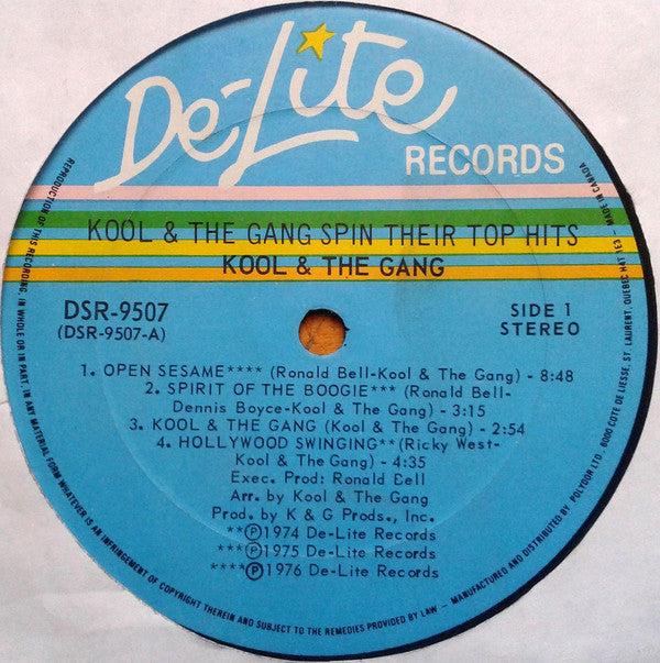 Kool & The Gang : Spin Their Top Hits (LP, Comp)