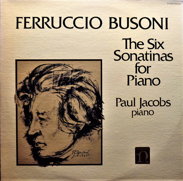 Ferruccio Busoni, Paul Jacobs (3) : The Six Sonatinas For Piano (LP)