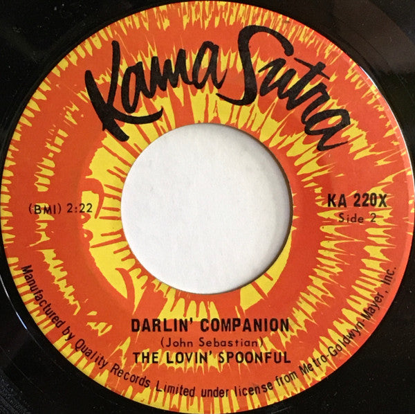 The Lovin' Spoonful : Darling Be Home Soon (7", Single)