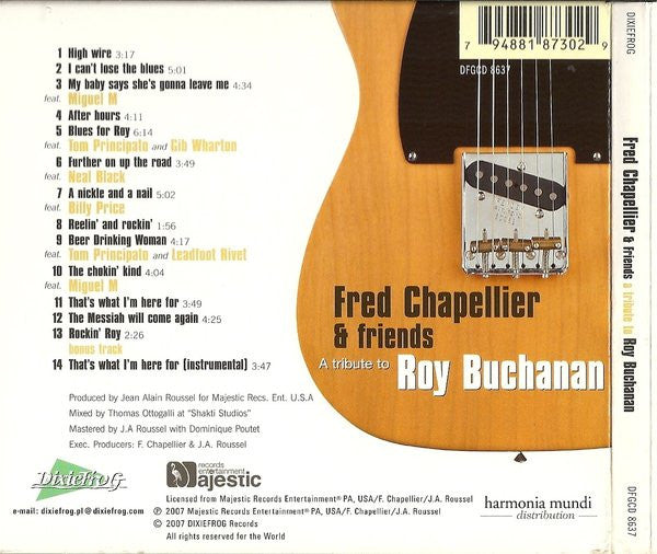 Fred Chapellier : A Tribute To Roy Buchanan (CD, Album, dig)