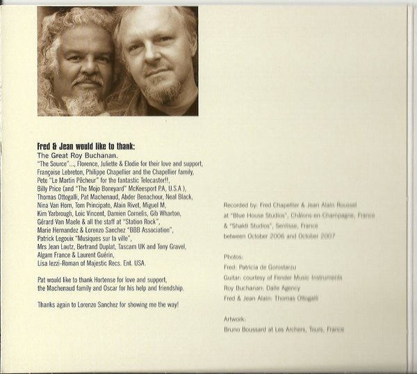 Fred Chapellier : A Tribute To Roy Buchanan (CD, Album, dig)