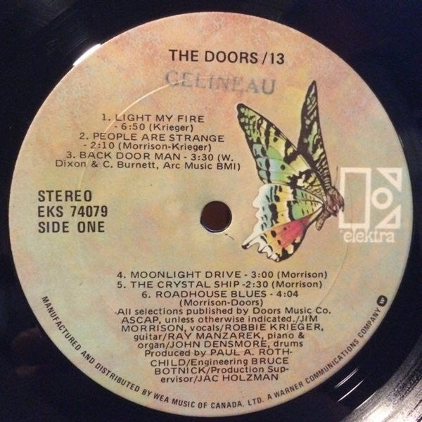 The Doors : 13 (LP, Comp, RE, But)