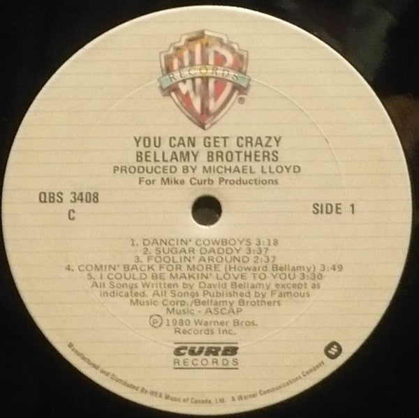 Bellamy Brothers : You Can Get Crazy (LP, Album)