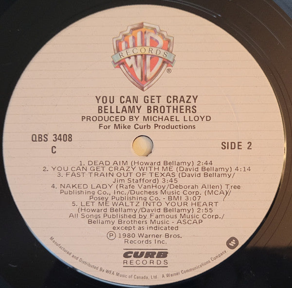 Bellamy Brothers : You Can Get Crazy (LP, Album)