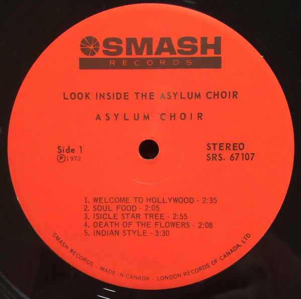 Asylum Choir : Look Inside The Asylum Choir (LP, Album)