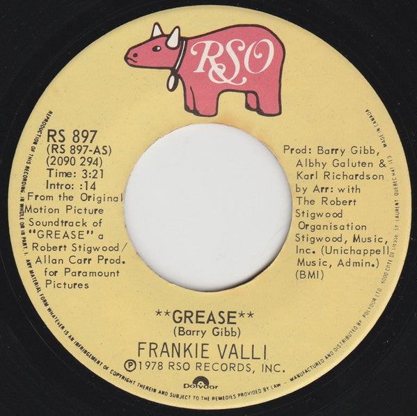 Frankie Valli / Gary Brown (2) : Grease (7", Single)