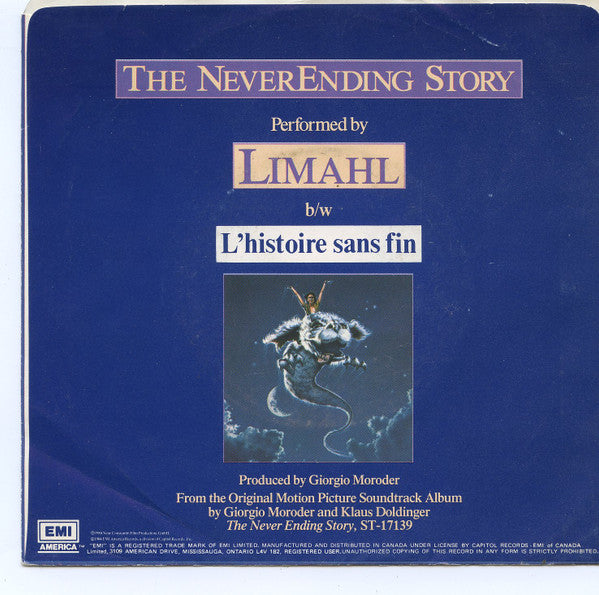 Limahl : The NeverEnding Story (7")