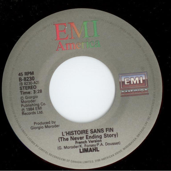 Limahl : The NeverEnding Story (7")