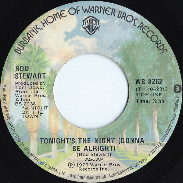 Rod Stewart : Tonight's The Night (Gonna Be Alright) (7", Single, Lon)