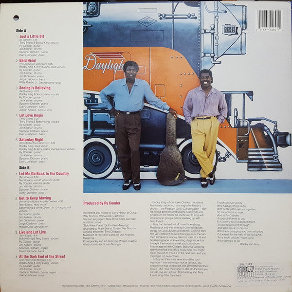 Bobby King & Terry Evans : Live And Let Live! (LP, Album)