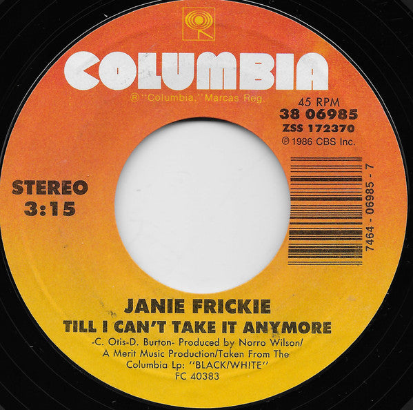 Janie Fricke : Are You Satisfied (7", Single, Styrene, Car)