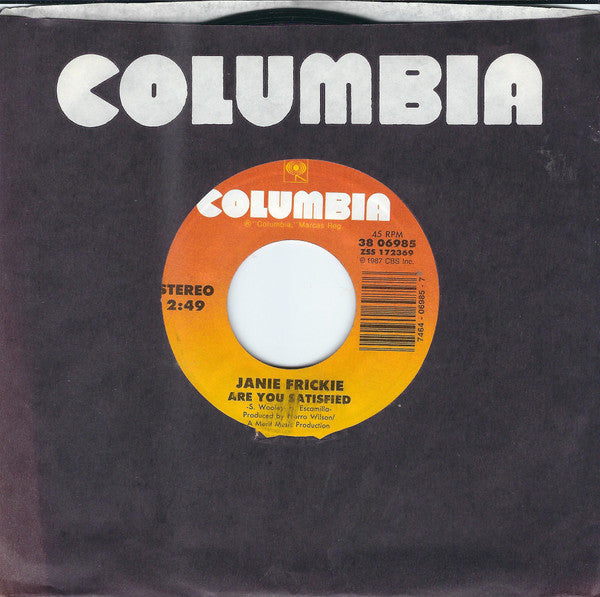 Janie Fricke : Are You Satisfied (7", Single, Styrene, Car)