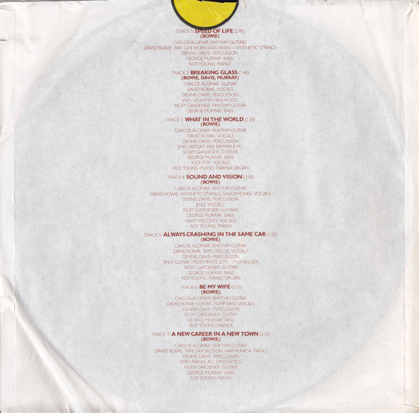 David Bowie : Low (LP, Album, Ind)