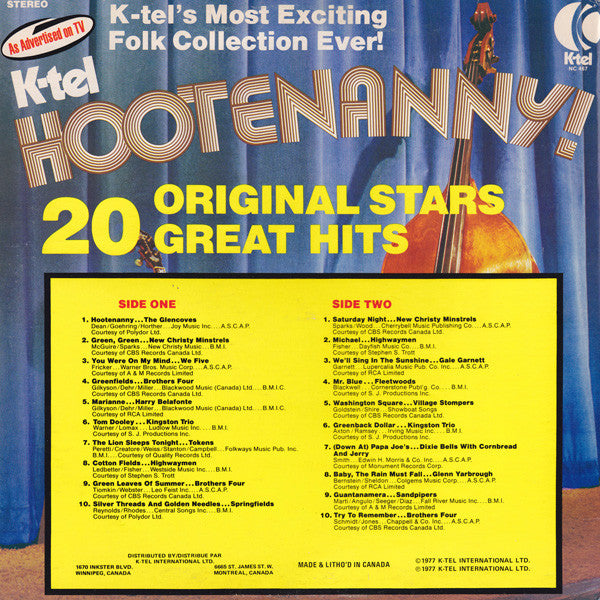 Various : Hootenanny! (LP)