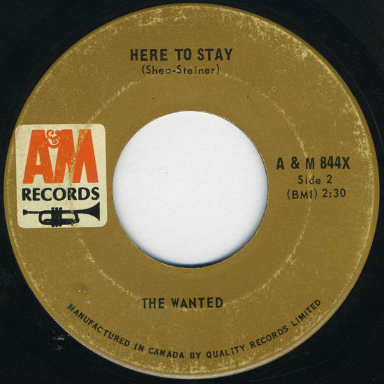 The Wanted (2) : In The Midnight Hour / Here To Stay (7", Single)