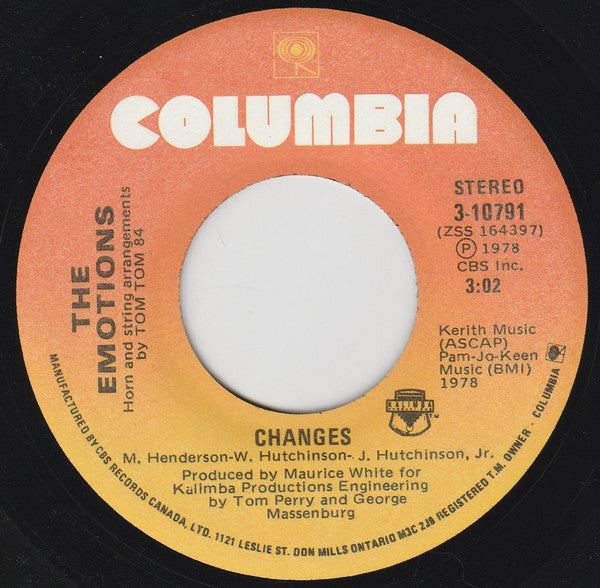The Emotions : Smile / Changes (7")