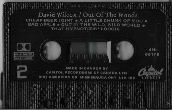 David Wilcox (2) : Out Of The Woods (Cass, Album, RE)