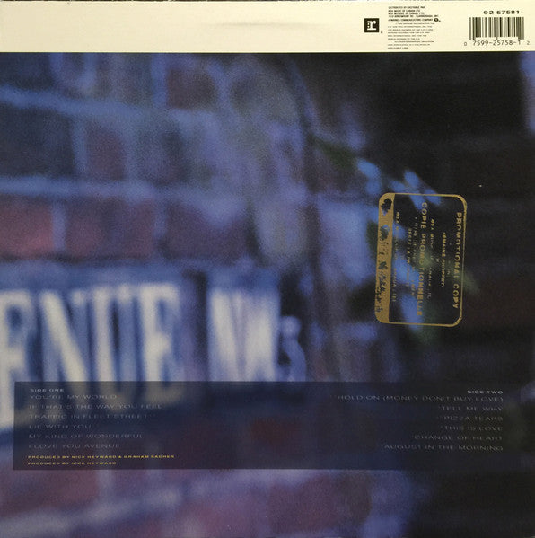 Nick Heyward : I Love You Avenue (LP, Album)
