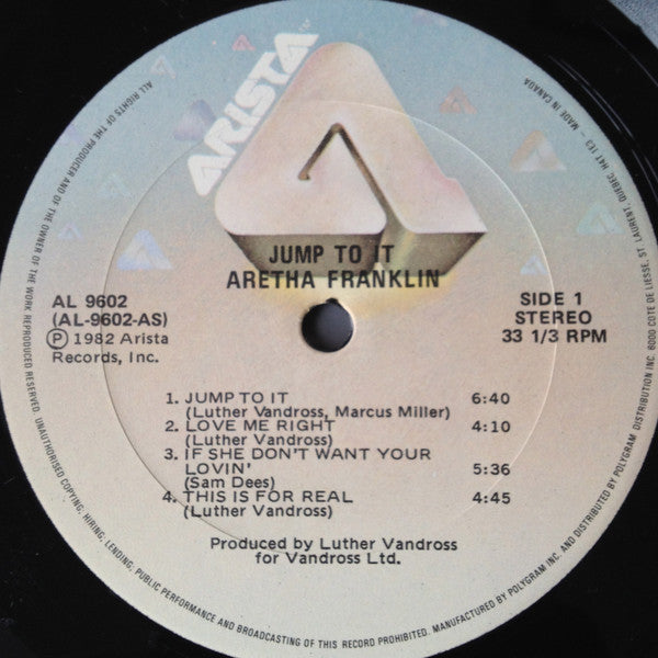 Aretha Franklin : Jump To It (LP, Album)
