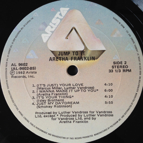 Aretha Franklin : Jump To It (LP, Album)