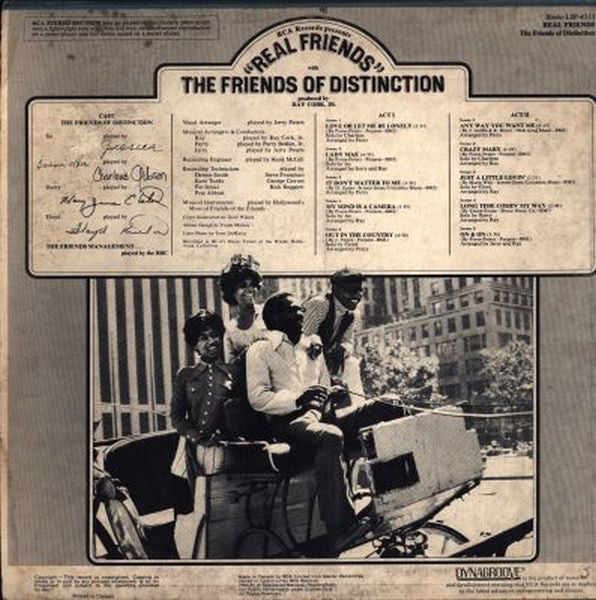 The Friends Of Distinction : Real Friends (LP, Album)