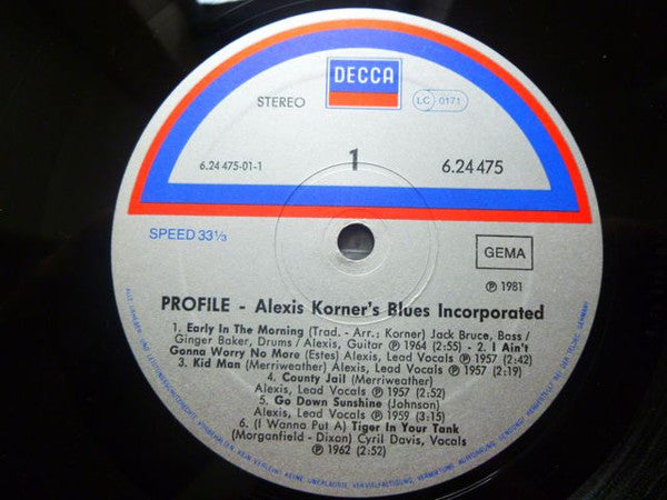 Alexis Korner's Blues Incorporated* : Alexis Korner's Blues Incorporated (LP, Comp, RE)
