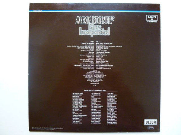 Alexis Korner's Blues Incorporated* : Alexis Korner's Blues Incorporated (LP, Comp, RE)