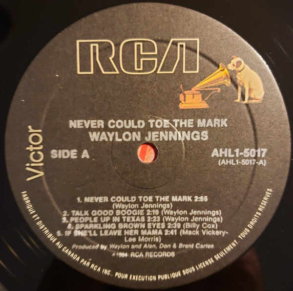 Waylon Jennings : Never Could Toe The Mark (LP, Album)