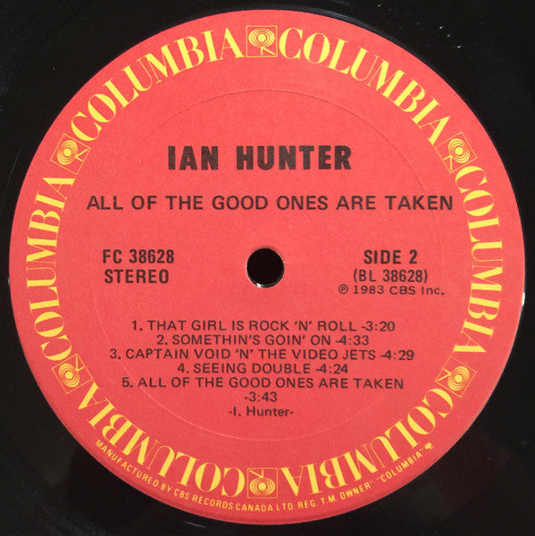 Ian Hunter : All Of The Good Ones Are Taken (LP, Album)