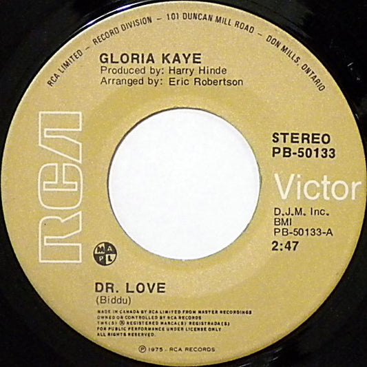 Gloria Kaye : Dr. Love (7", Single)