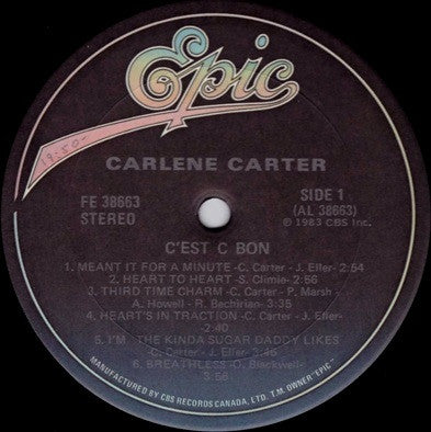 Carlene Carter : C'est C Bon (LP, Album)