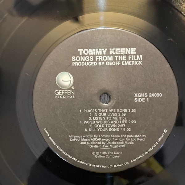 Tommy Keene : Songs From The Film (LP)