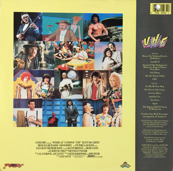 "Weird Al" Yankovic : UHF (Original Motion Picture Soundtrack And Other Stuff) (LP, Album)