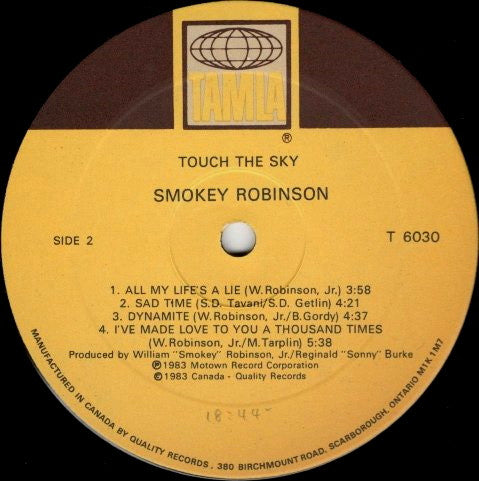Smokey Robinson : Touch The Sky (LP, Album)