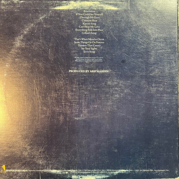 Andy Pratt : Resolution (LP, Album)