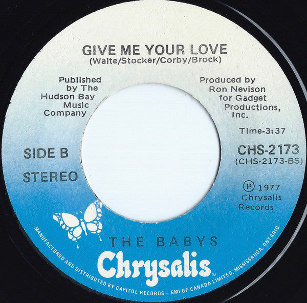 The Babys : Isn't It Time (7", Single, RE)