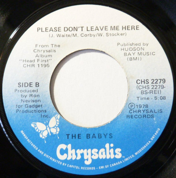The Babys : Every Time I Think Of You (7", Single)