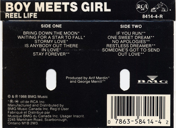 Boy Meets Girl : Reel Life (Cass, Album, Dol)